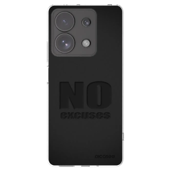 Picasee silikonski prozorni ovitek za Xiaomi Redmi Note 13 Pro 4G - No Excuses