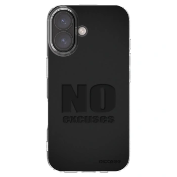 Picasee silikonski prozorni ovitek za Apple iPhone 16 - No Excuses