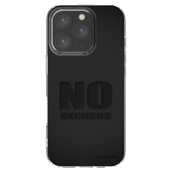 Picasee silikonski prozorni ovitek za Apple iPhone 16 Pro - No Excuses