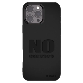 Picasee silikonski črni ovitek za Apple iPhone 16 Pro Max - No Excuses