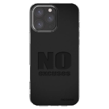 Picasee silikonski prozorni ovitek za Apple iPhone 16 Pro Max - No Excuses