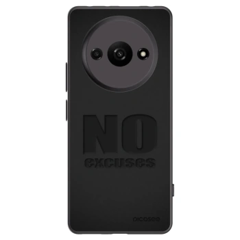 Picasee silikonski črni ovitek za Xiaomi Redmi A3 - No Excuses