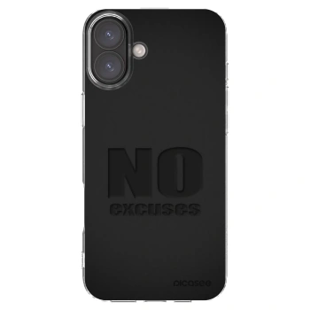 Picasee silikonski prozorni ovitek za Apple iPhone 16 Plus - No Excuses