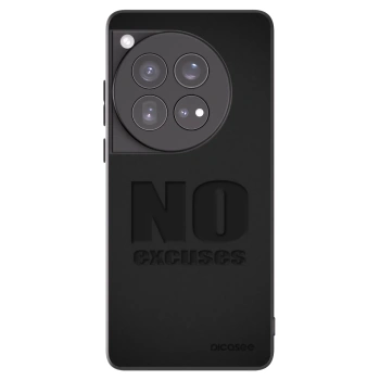 Picasee silikonski črni ovitek za OnePlus 12 5G - No Excuses