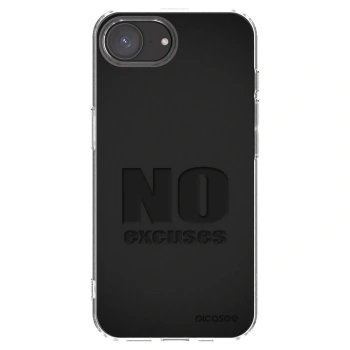 Picasee silikonski prozorni ovitek za Apple iPhone 16e - No Excuses