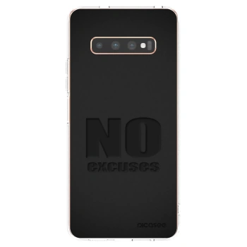Picasee silikonski prozorni ovitek za Samsung Galaxy S10 Plus G975 - No Excuses