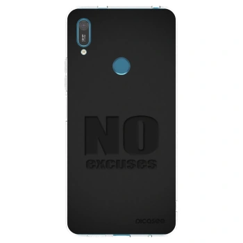 Picasee silikonski prozorni ovitek za Huawei Y7 2019 - No Excuses
