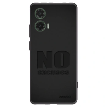 Picasee silikonski črni ovitek za Motorola Moto G35 5G - No Excuses