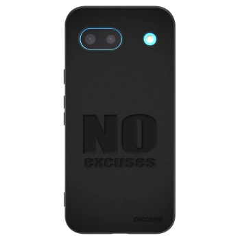 Picasee silikonski črni ovitek za Google Pixel 8 - No Excuses