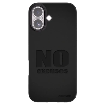 Picasee silikonski črni ovitek za Apple iPhone 17 - No Excuses