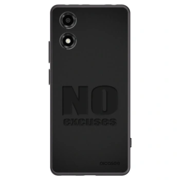 Picasee silikonski črni ovitek za Motorola Moto E14 - No Excuses