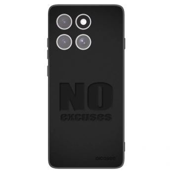 Picasee silikonski črni ovitek za Motorola Edge 60 Pro - No Excuses