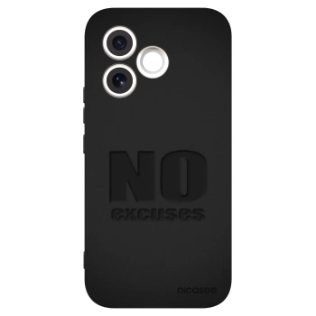 Picasee silikonski črni ovitek za Honor 600 Lite - No Excuses