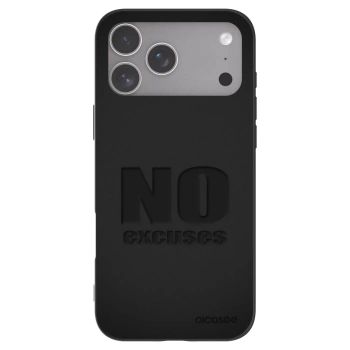Picasee silikonski črni ovitek za Apple iPhone 18 Pro Max - No Excuses