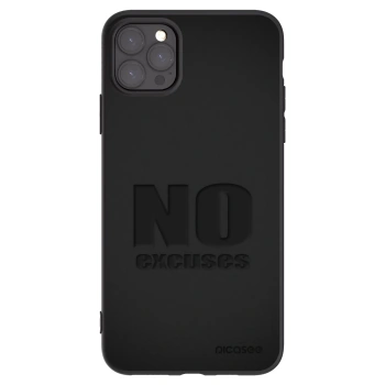 Picasee silikonski črni ovitek za Apple iPhone 11 Pro Max - No Excuses