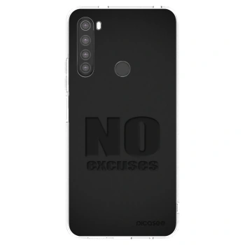 Picasee silikonski prozorni ovitek za Xiaomi Redmi Note 8 - No Excuses