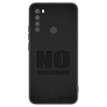 Picasee silikonski črni ovitek za Xiaomi Redmi Note 8 - No Excuses