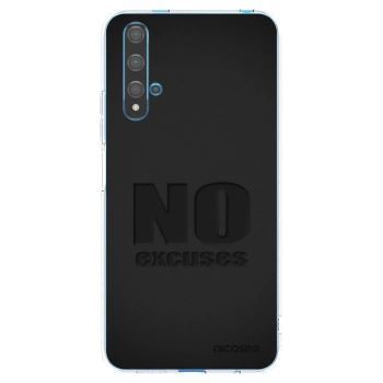 Picasee silikonski prozorni ovitek za Huawei Nova 5T - No Excuses