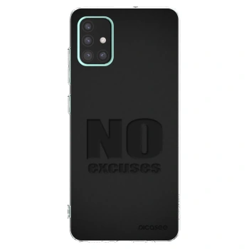 Picasee silikonski prozorni ovitek za Samsung Galaxy A51 A515F - No Excuses
