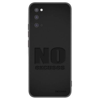 Picasee silikonski črni ovitek za Samsung Galaxy S20 G980F - No Excuses