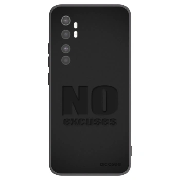 Picasee silikonski črni ovitek za Xiaomi Mi Note 10 Lite - No Excuses