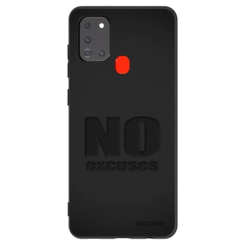 Picasee silikonski črni ovitek za Samsung Galaxy A21s - No Excuses
