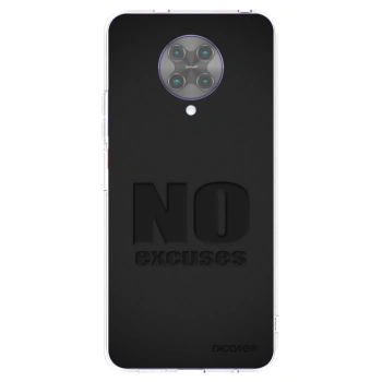 Picasee silikonski prozorni ovitek za Xiaomi Poco F2 Pro - No Excuses