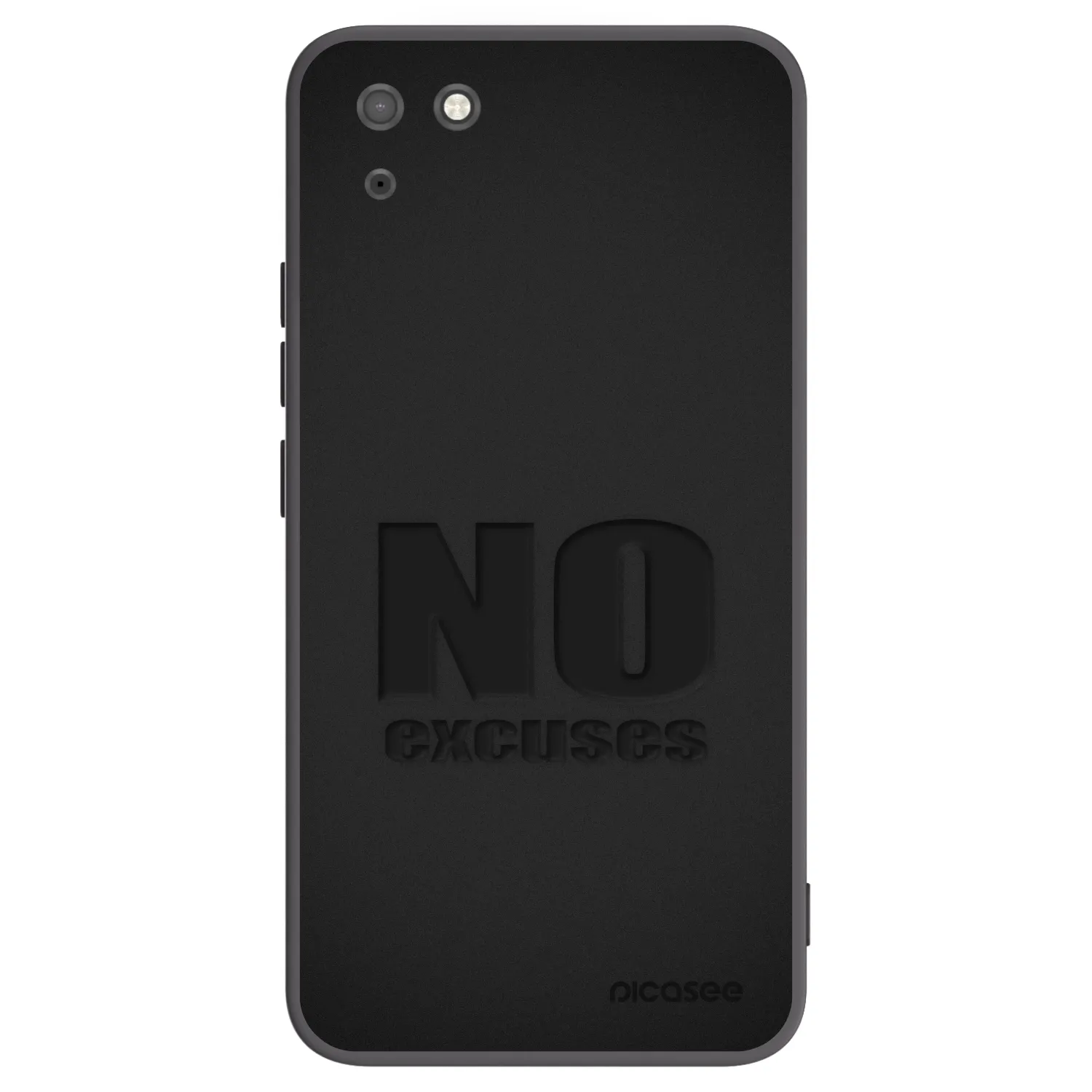 Picasee silikonski črni ovitek za Huawei Y5P - No Excuses