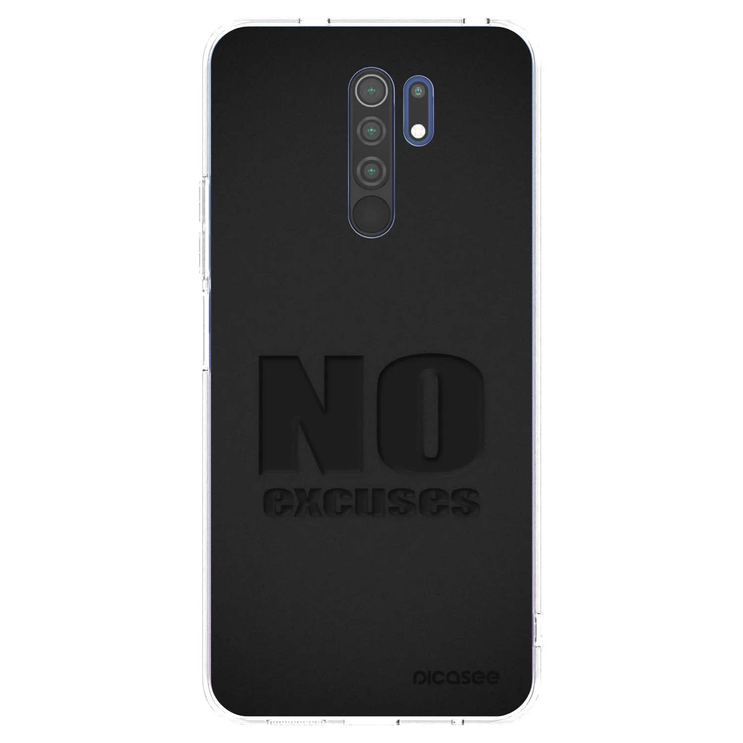 Picasee silikonski prozorni ovitek za Xiaomi Redmi 9 - No Excuses