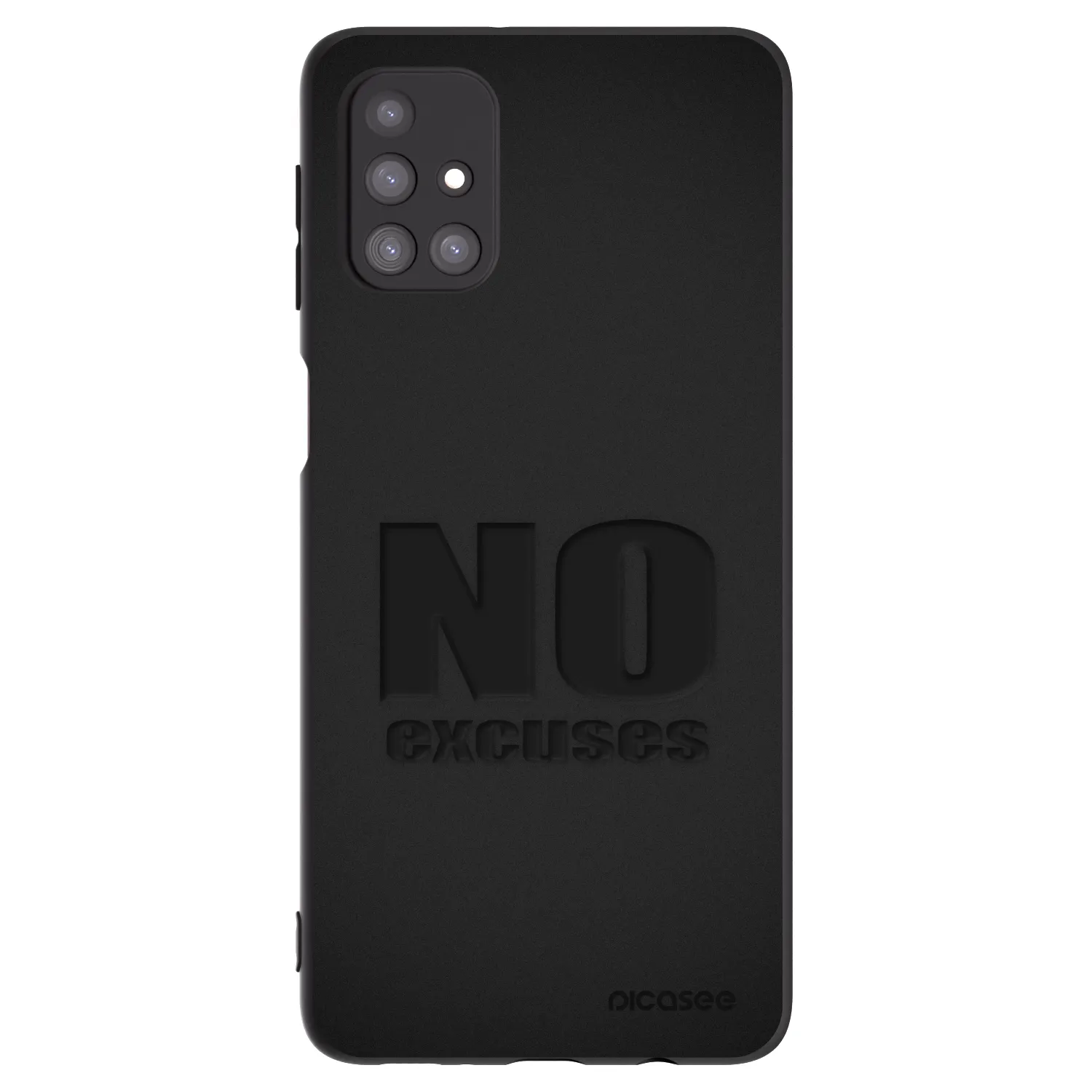 Picasee silikonski črni ovitek za Samsung Galaxy M31s - No Excuses