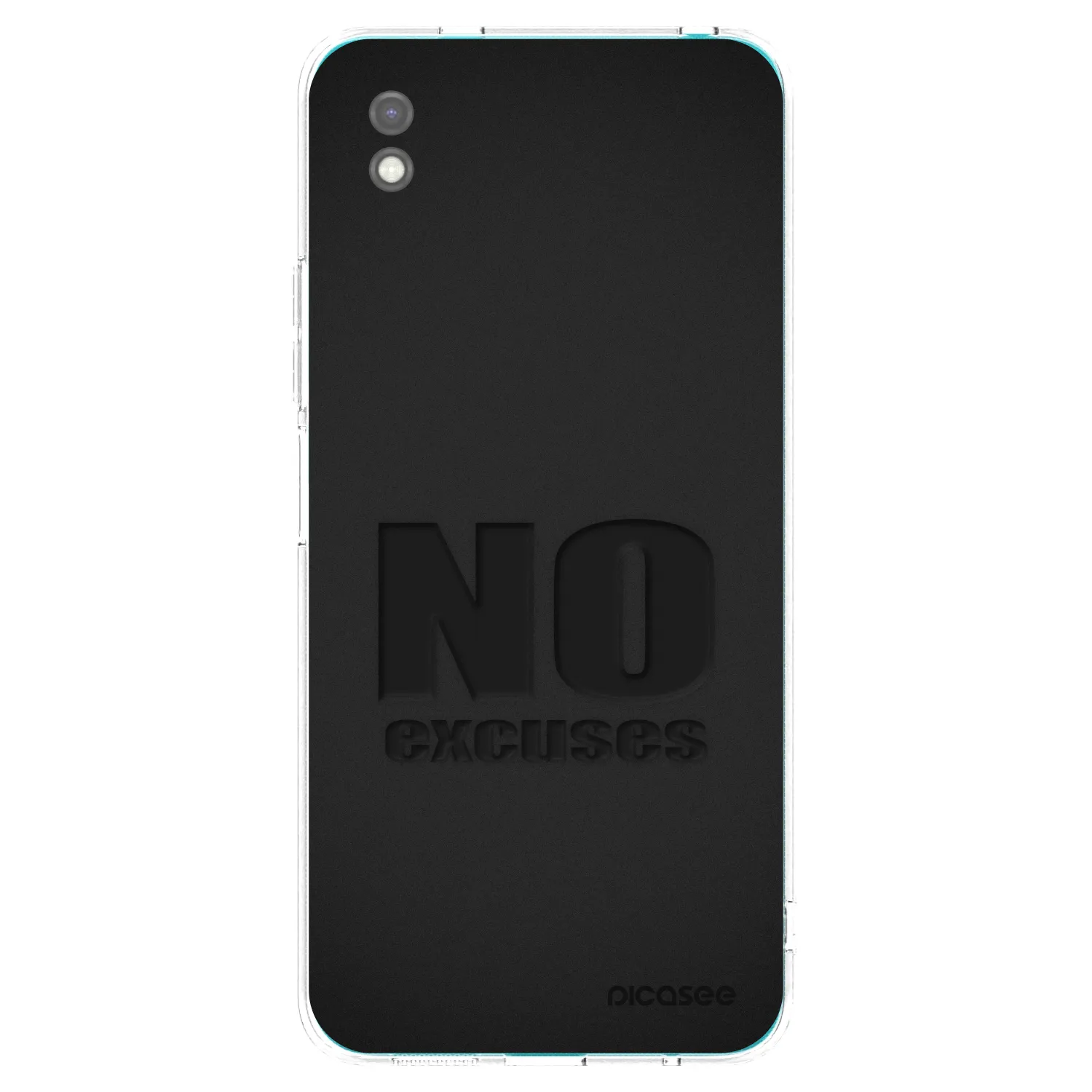 Picasee silikonski črni ovitek za Xiaomi Redmi 9A - No Excuses