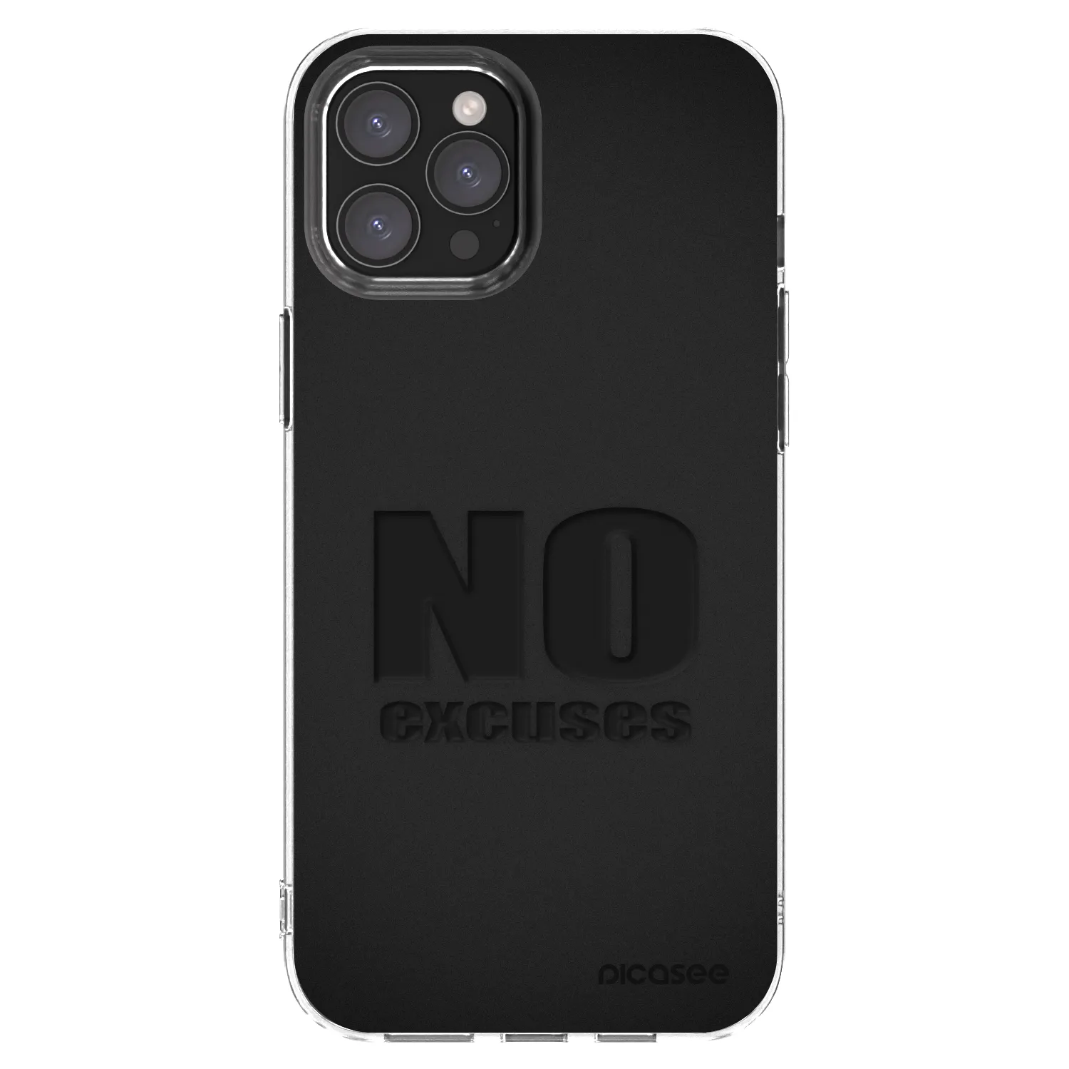 Picasee silikonski prozorni ovitek za Apple iPhone 12 Pro Max - No Excuses