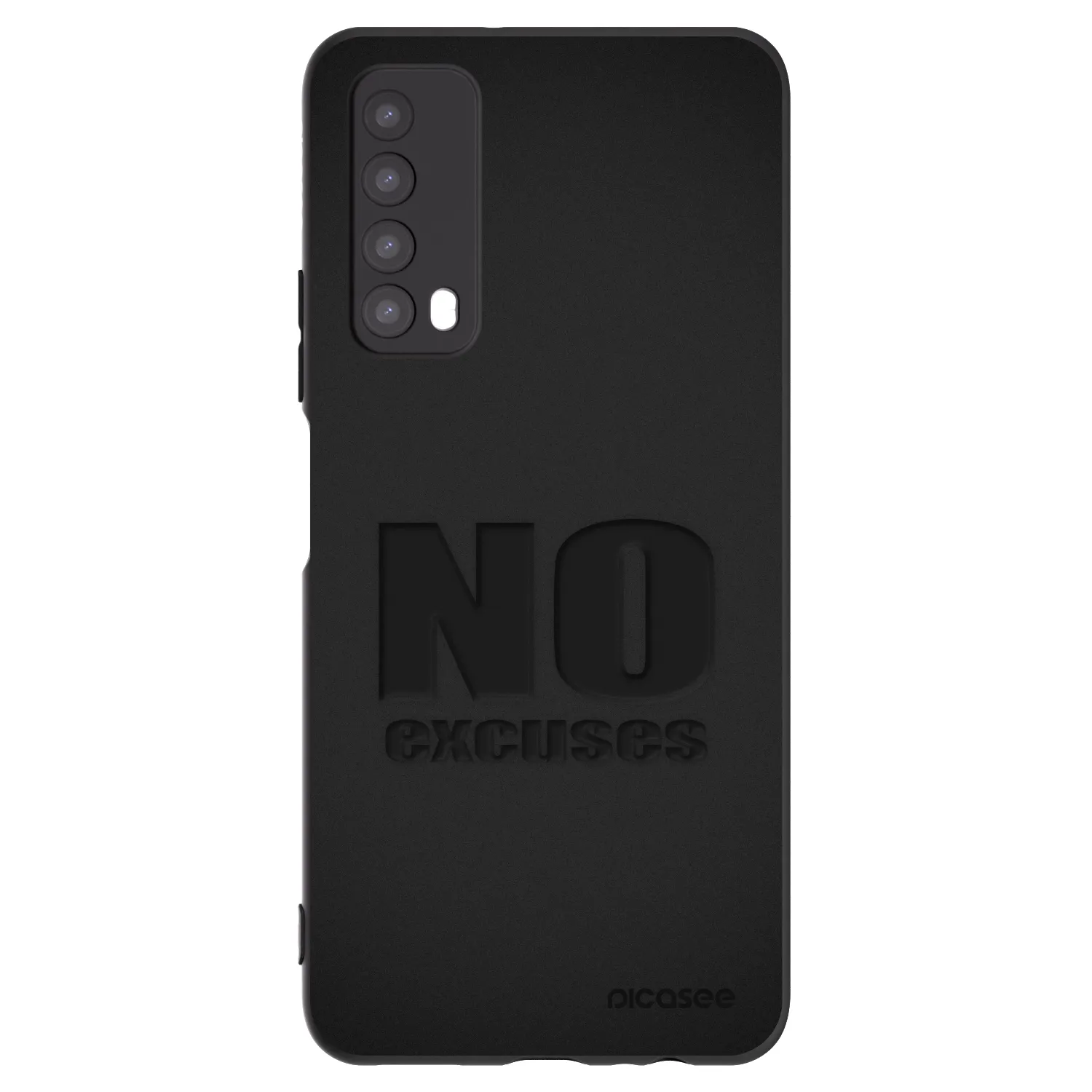 Picasee silikonski črni ovitek za Huawei P Smart 2021 - No Excuses