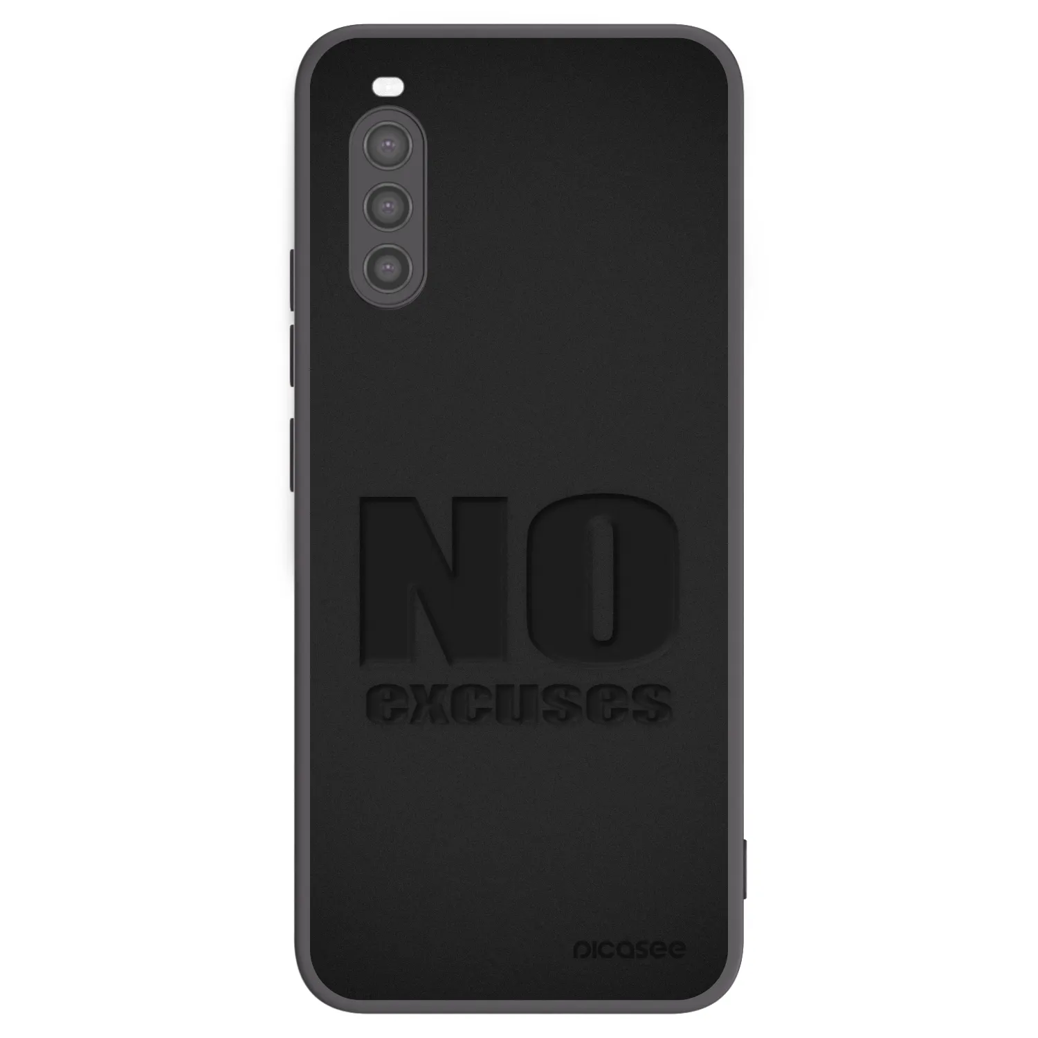 Picasee silikonski črni ovitek za Sony Xperia 10 II - No Excuses