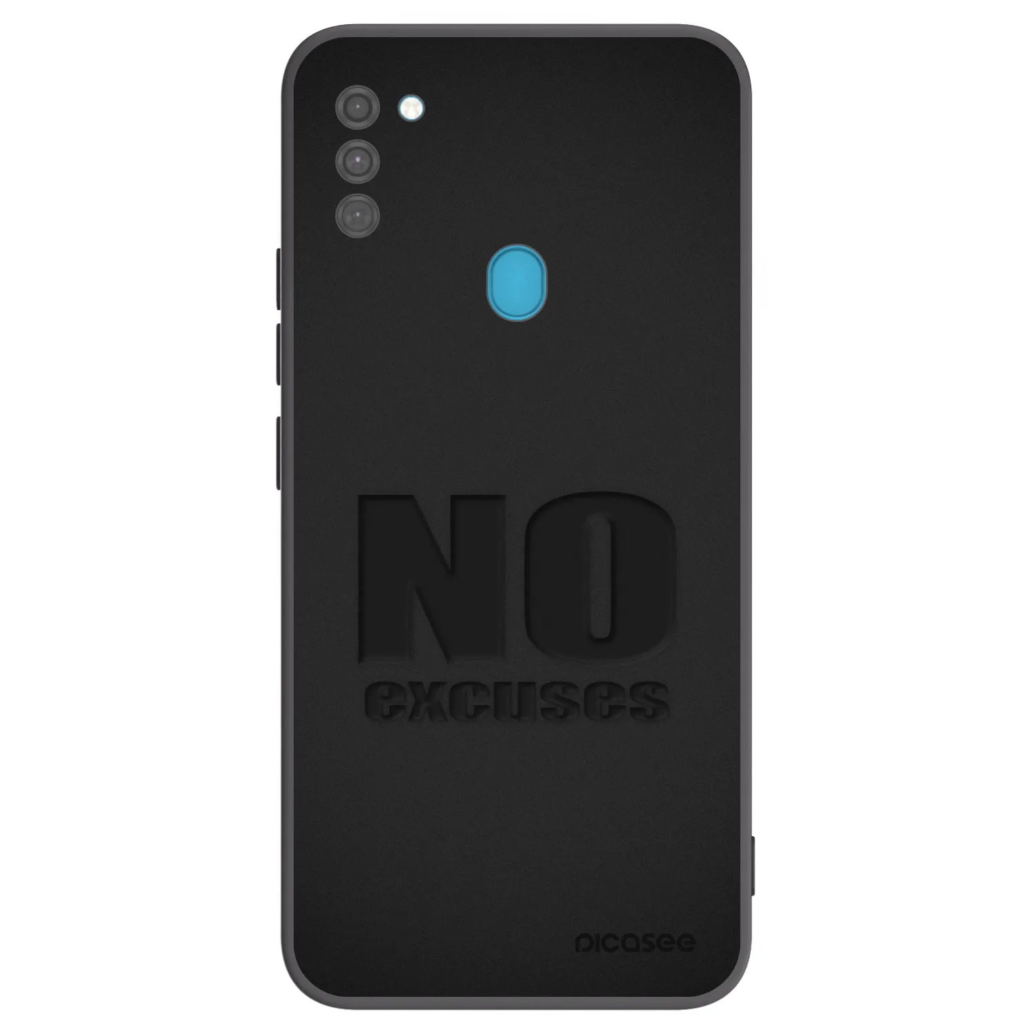 Picasee silikonski črni ovitek za Samsung Galaxy M11 - No Excuses