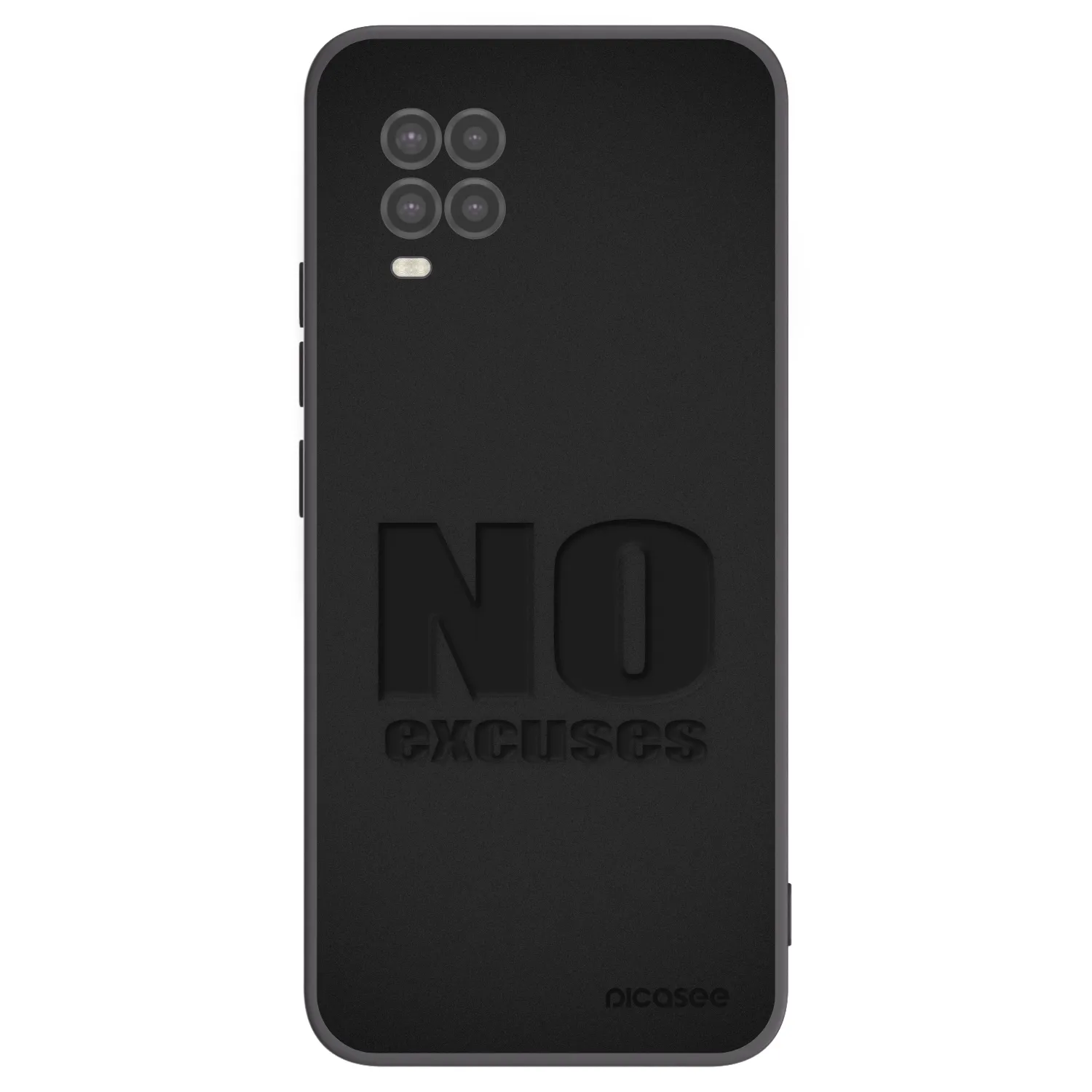 Picasee silikonski črni ovitek za Xiaomi Mi 10 Lite - No Excuses