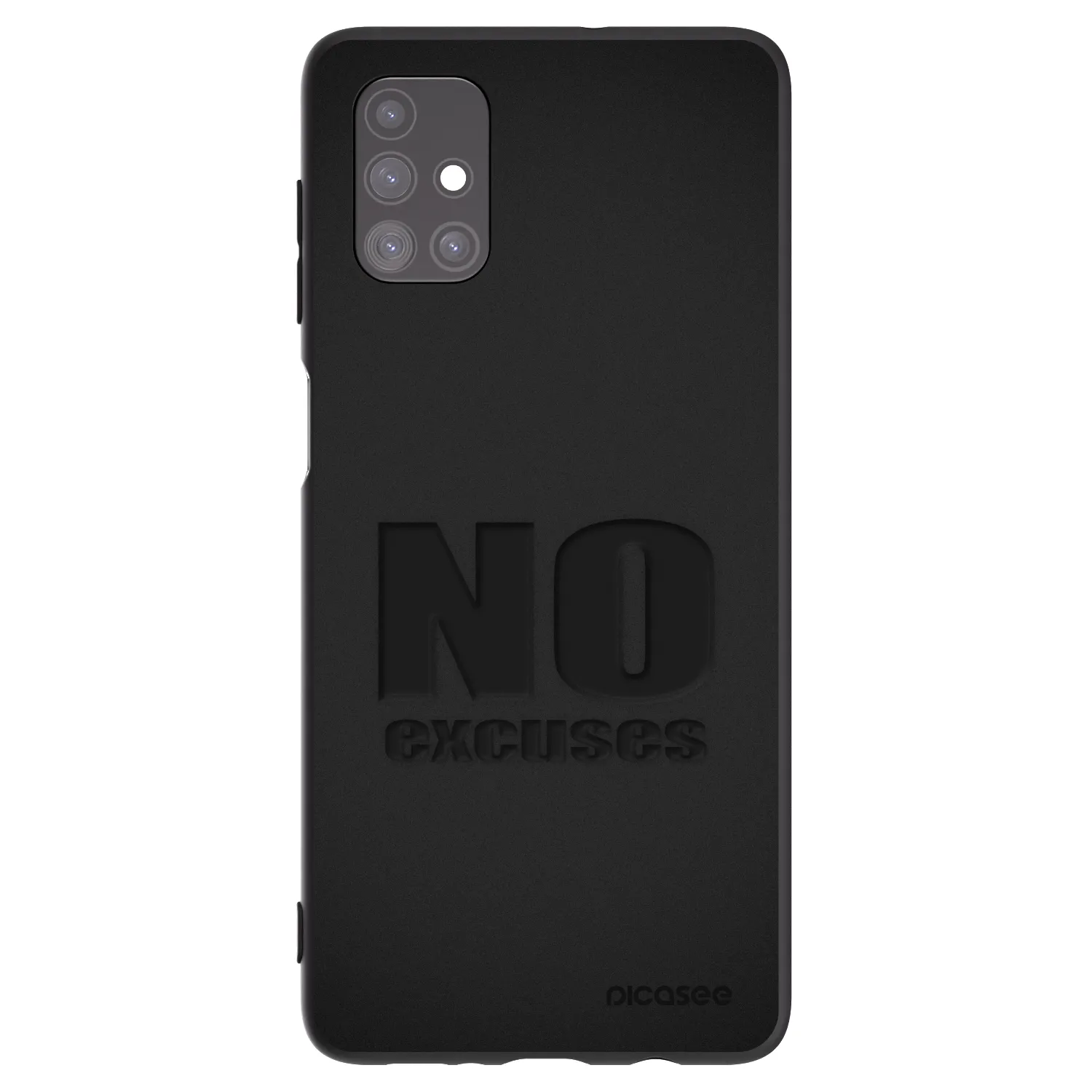 Picasee silikonski črni ovitek za Samsung Galaxy M51 M515F - No Excuses