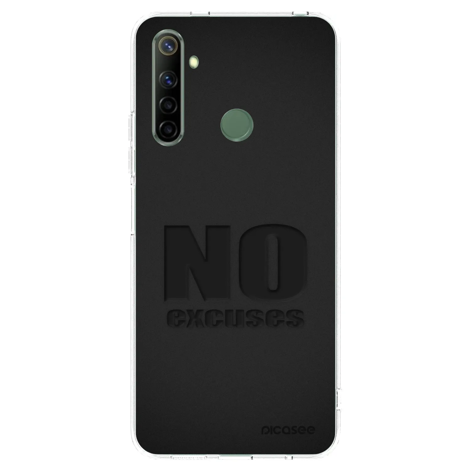 Picasee silikonski prozorni ovitek za Realme 6i - No Excuses