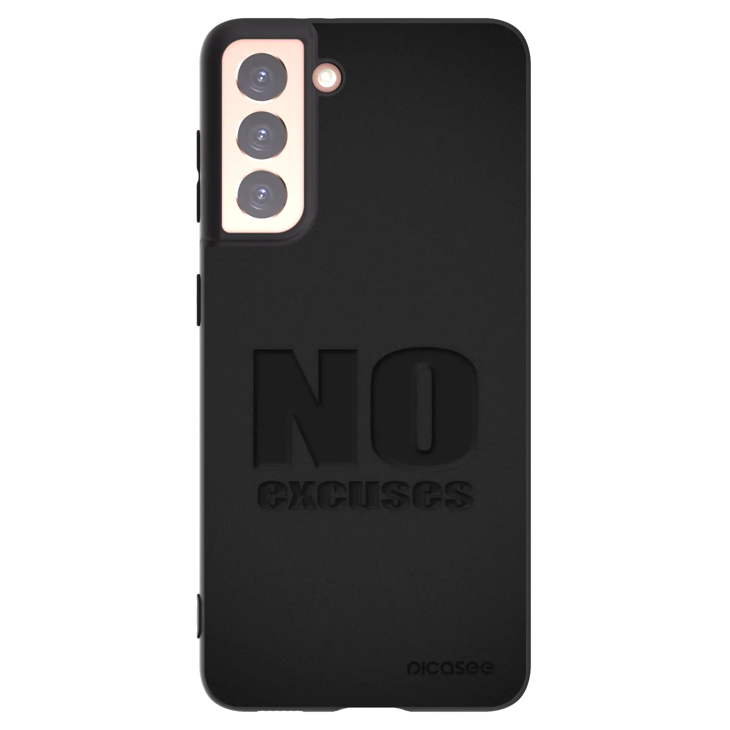Picasee silikonski črni ovitek za Samsung Galaxy S21 5G G991B - No Excuses