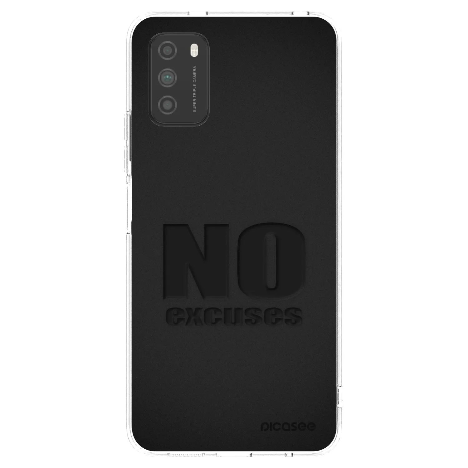 Picasee silikonski prozorni ovitek za Xiaomi Poco M3 - No Excuses