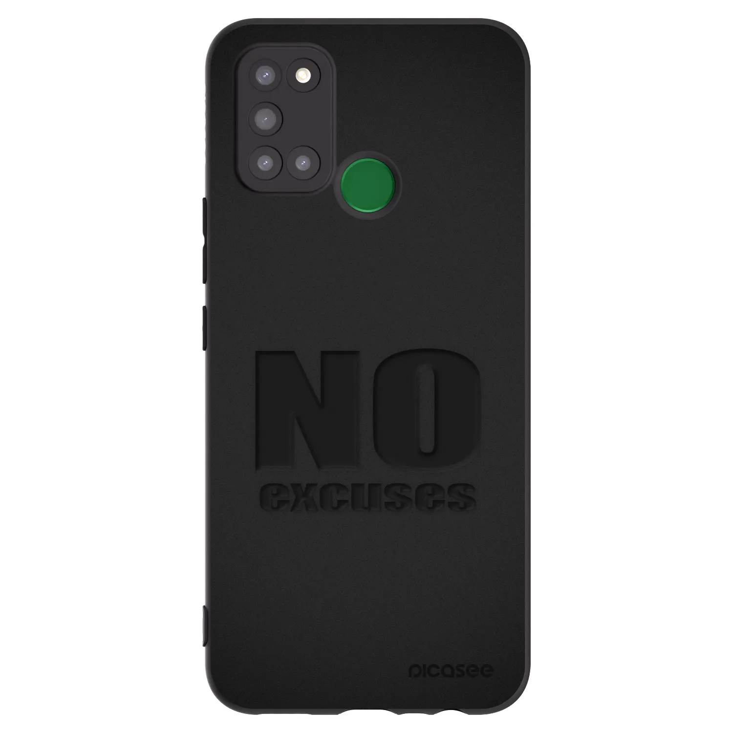 Picasee silikonski črni ovitek za Realme 7i - No Excuses