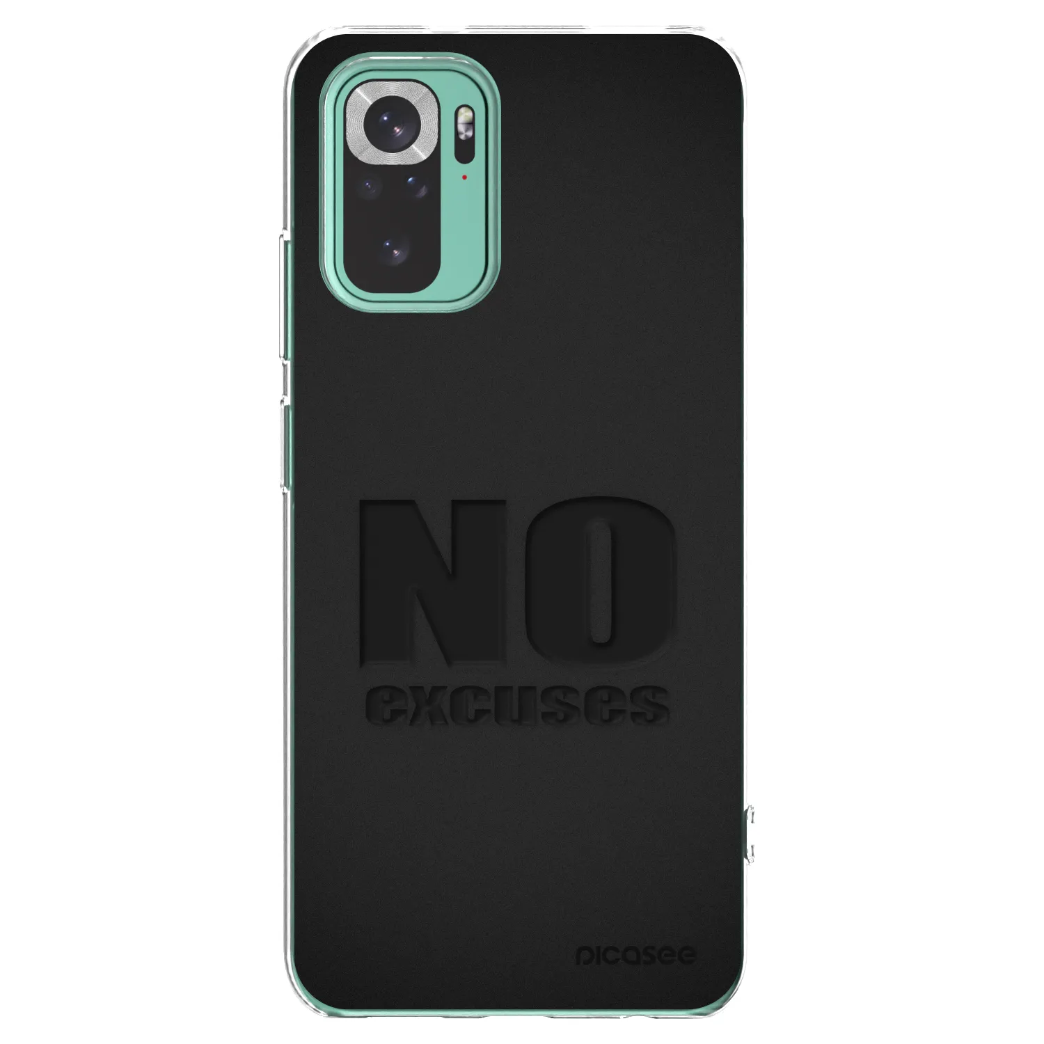 Picasee silikonski prozorni ovitek za Xiaomi Redmi Note 10 Pro - No Excuses