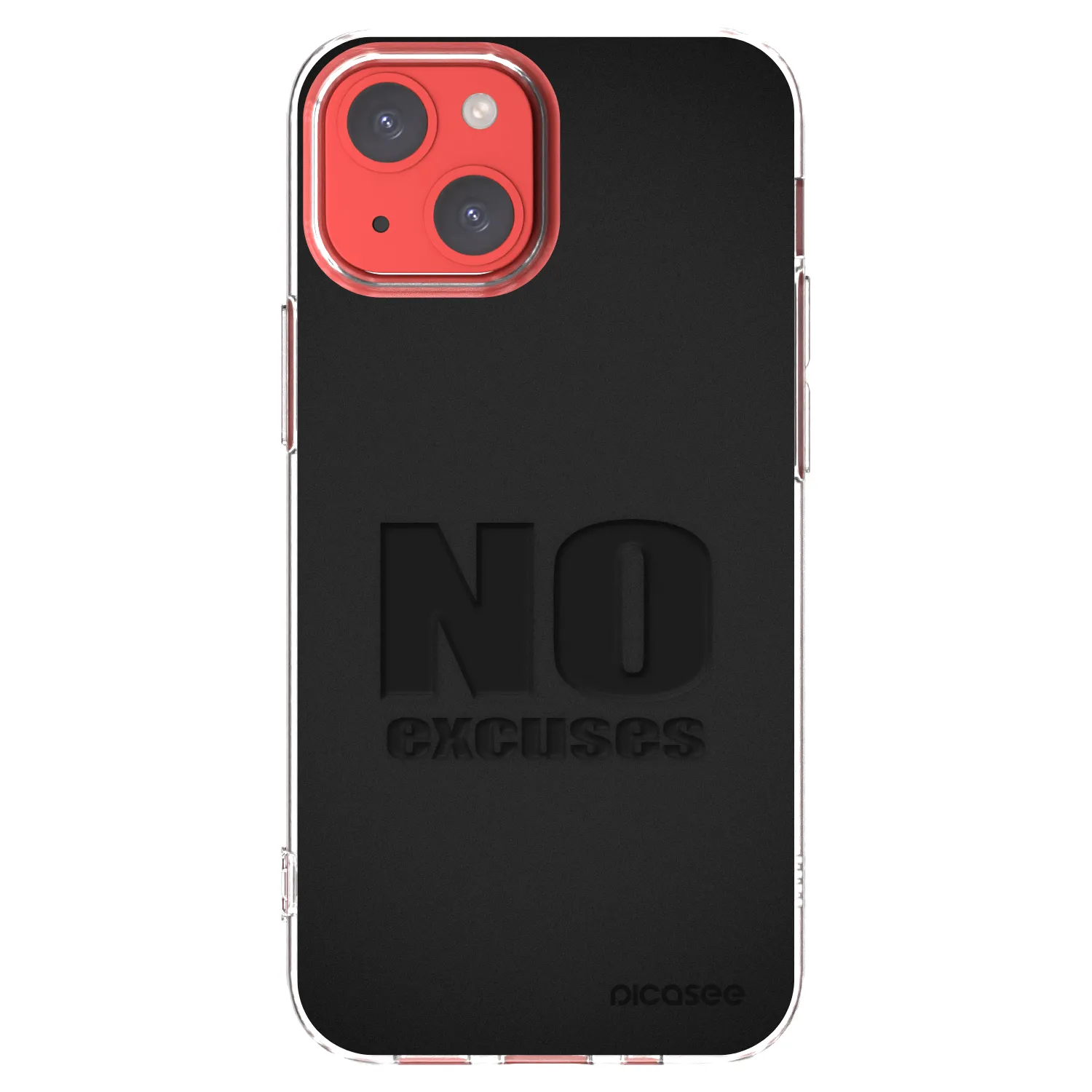 Picasee silikonski prozorni ovitek za Apple iPhone 13 mini - No Excuses