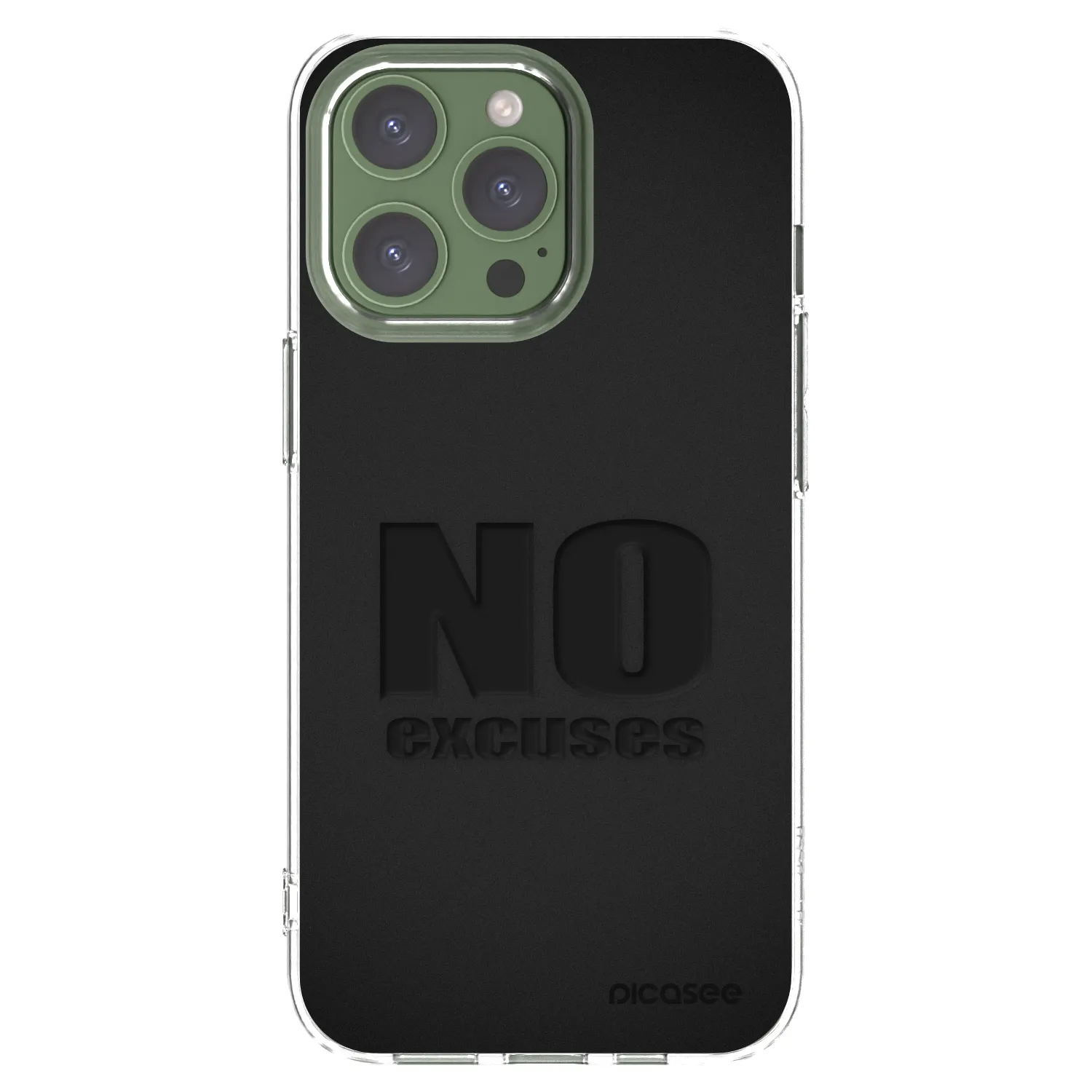 Picasee silikonski prozorni ovitek za Apple iPhone 13 Pro - No Excuses