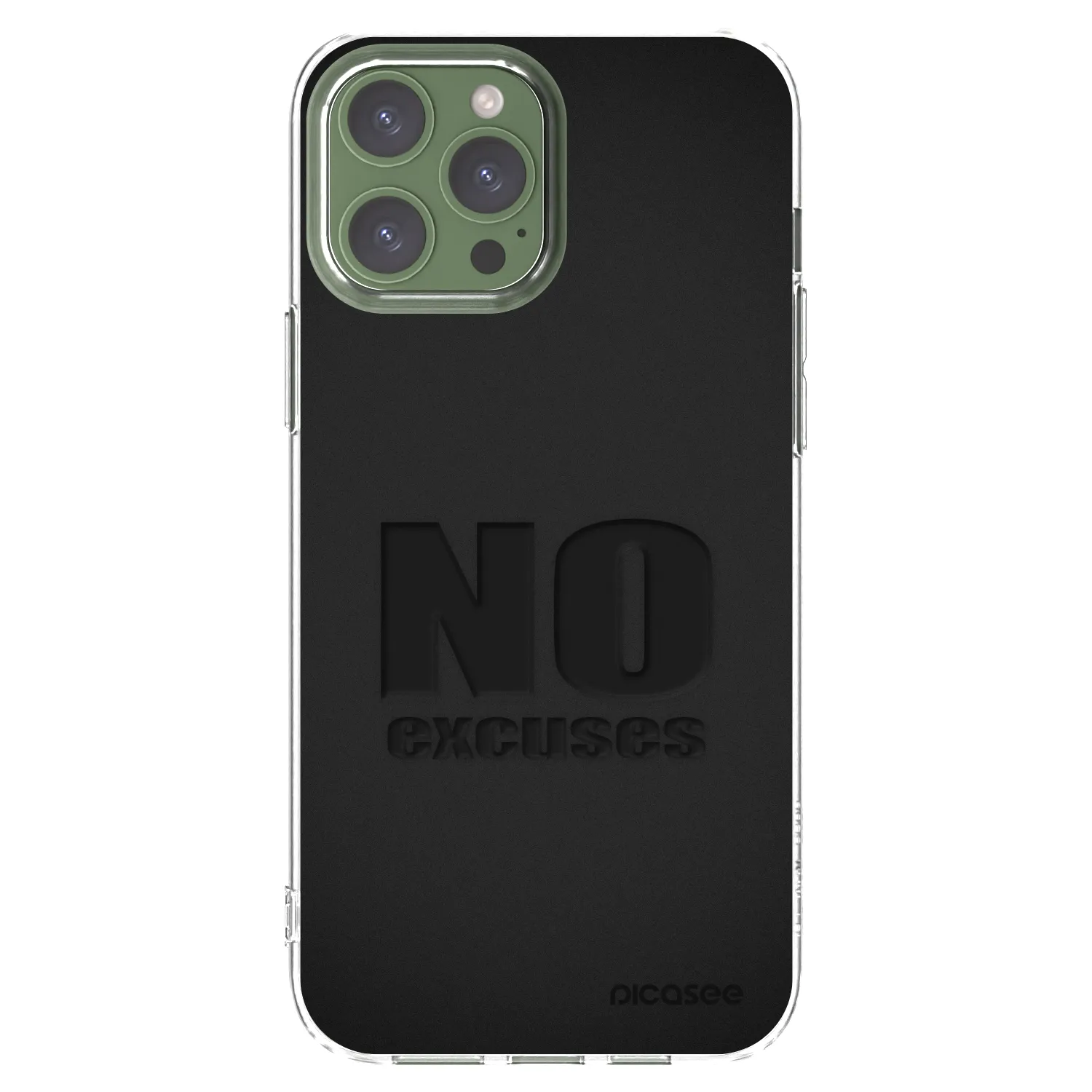 Picasee silikonski prozorni ovitek za Apple iPhone 13 Pro Max - No Excuses