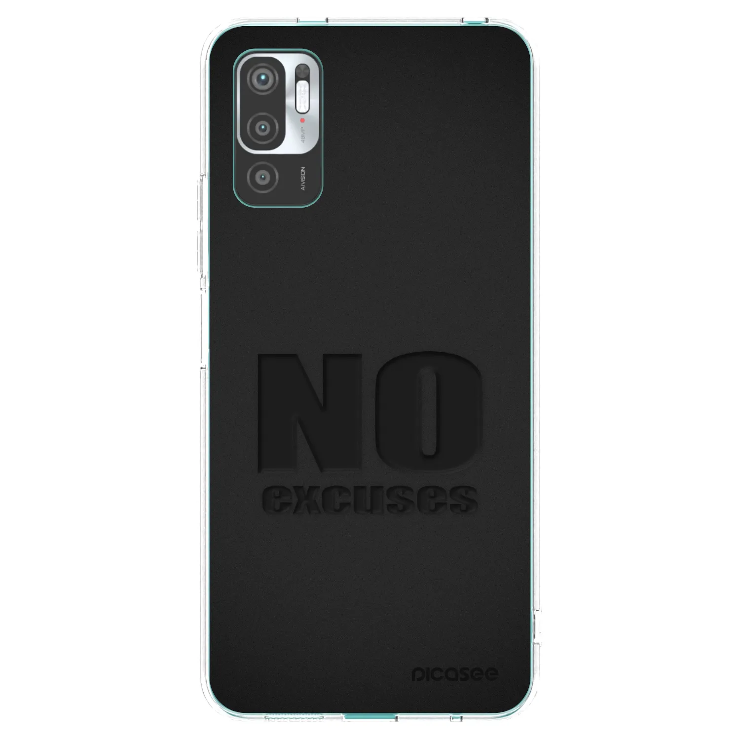 Picasee silikonski prozorni ovitek za Xiaomi Redmi Note 10 5G - No Excuses