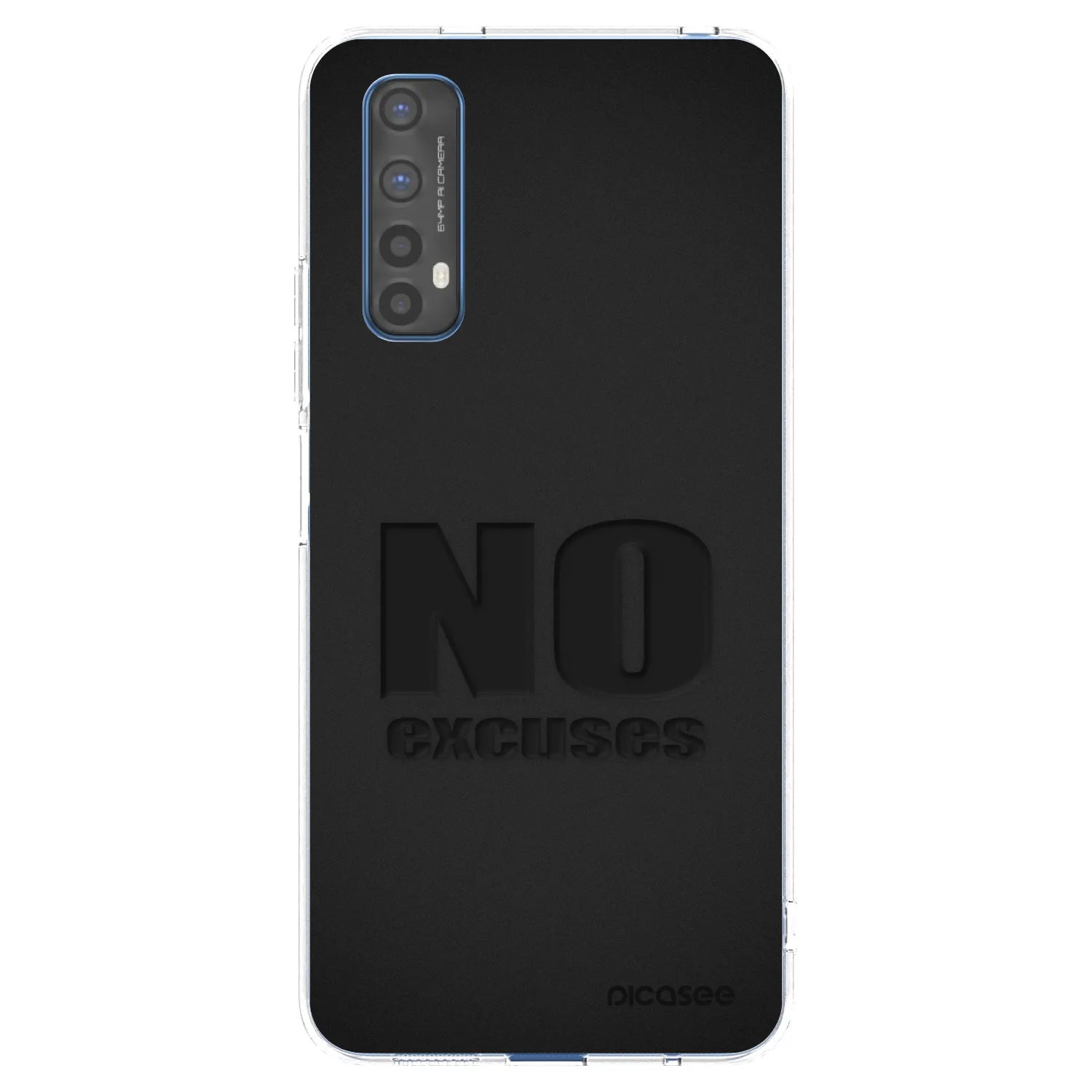 Picasee silikonski prozorni ovitek za Realme 7 - No Excuses