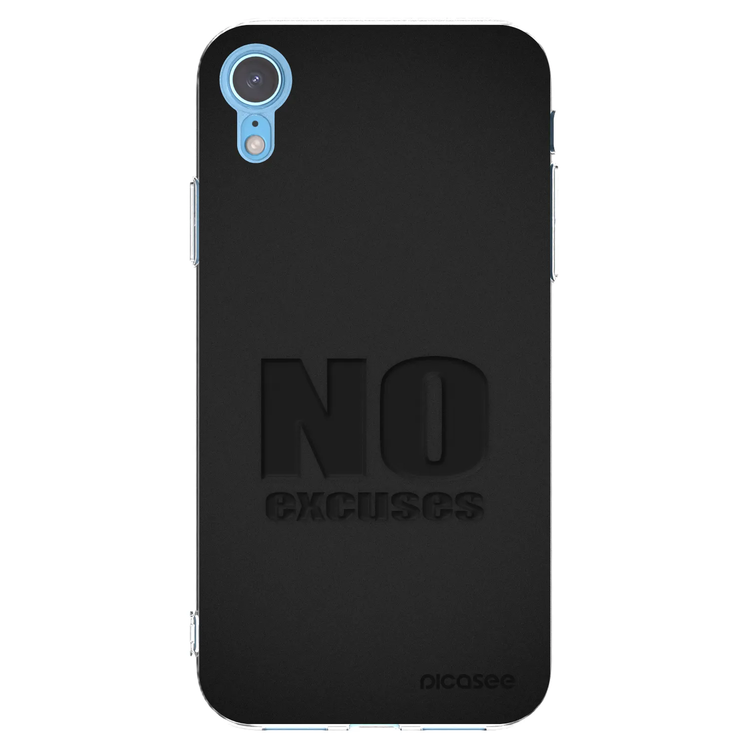Picasee silikonski prozorni ovitek za Apple iPhone XR - No Excuses
