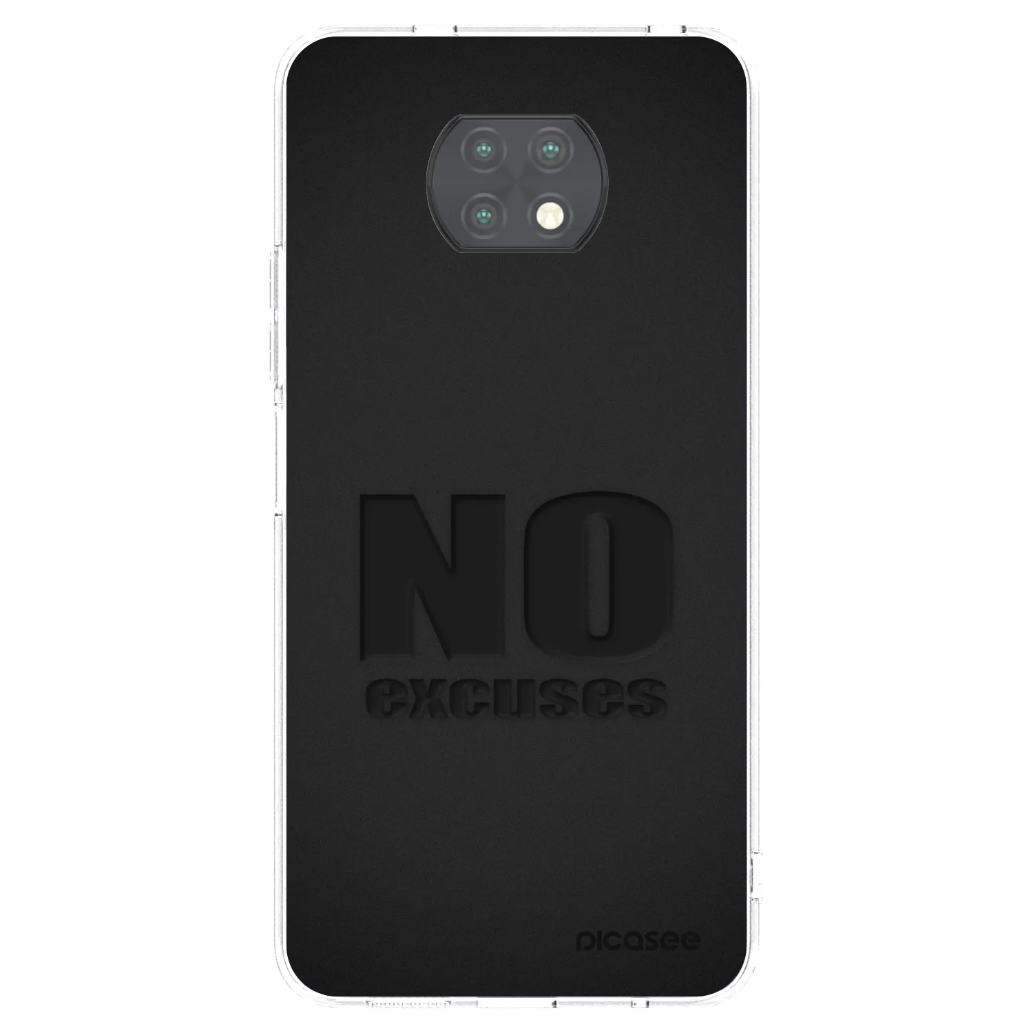 Picasee silikonski prozorni ovitek za Xiaomi Redmi Note 9T - No Excuses