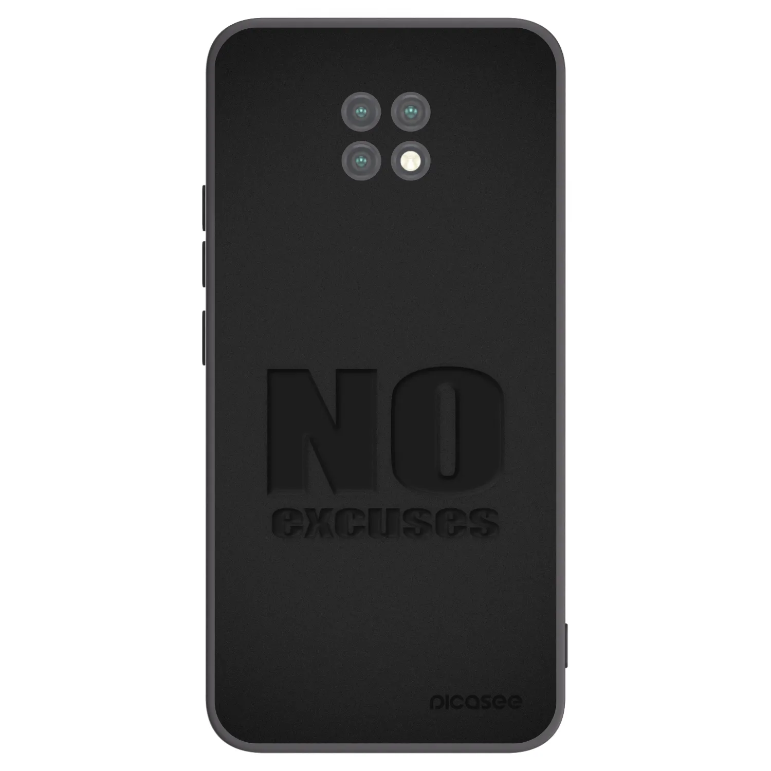 Picasee silikonski črni ovitek za Xiaomi Redmi Note 9T - No Excuses